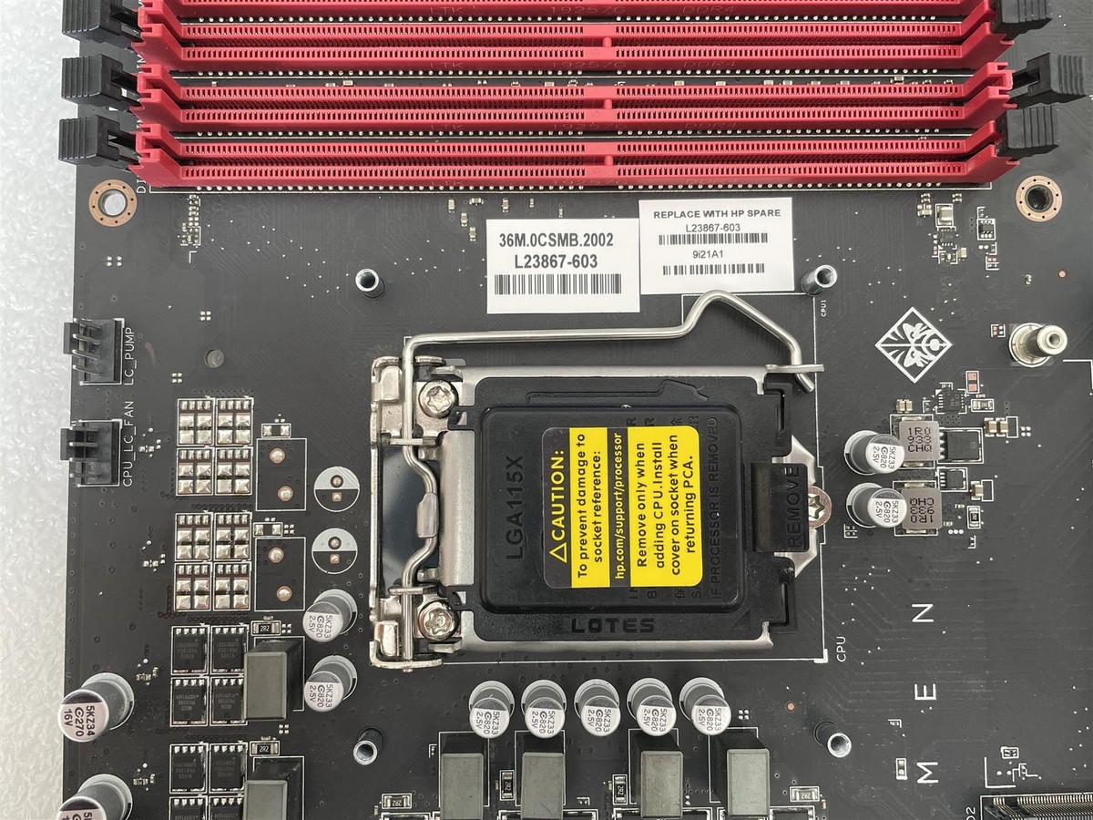 Carte Mère De Bureau HP Omen Obelisk 875 – 0014 L23867 001 601 H370 17582 1