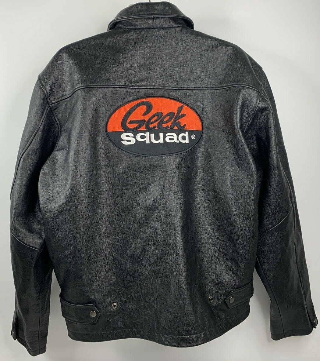 geek squad leather jacket