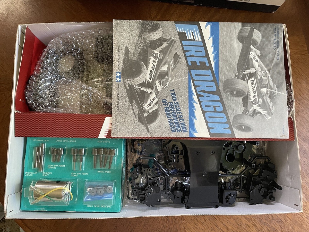 【 TAMIYA 】1987 FIRE DRAGON ＋ ボディ2つ タミヤ Vintage Tamiya #58078 - Fire Dragon 1/10 Rc Kit 1989 Rare In