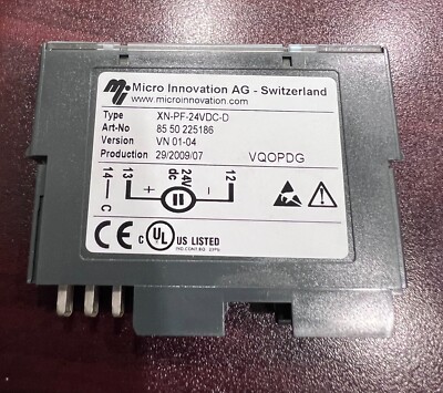 NEW, Micro Innovation AG Digital Output Module XN-PF-24VDC-D VER: VN 01-04, NEW
