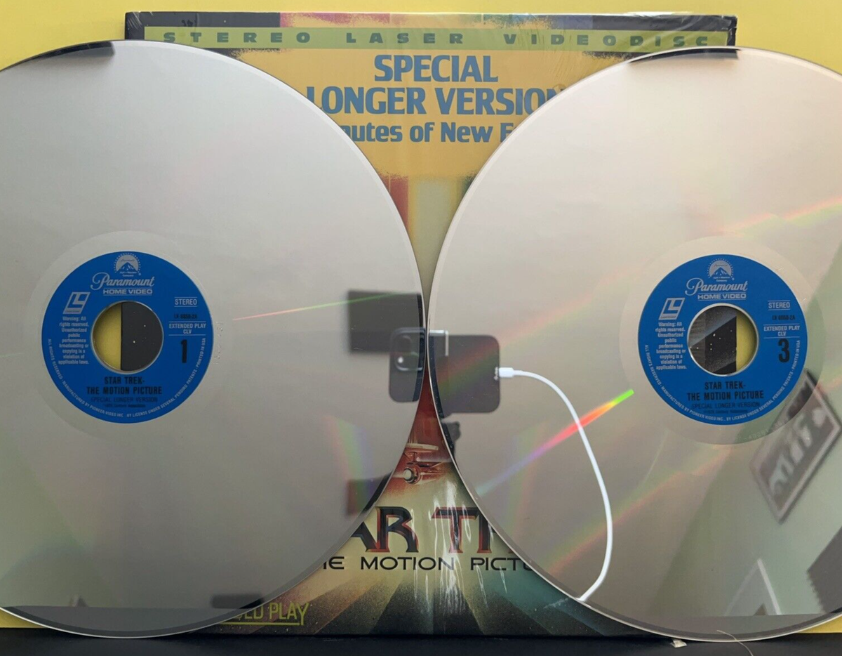 Laserdisc LOT of 4: Star Trek, Star Trek 4, Star Trek 5, Star Trek