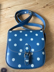 cath kidston blue polka dot bag