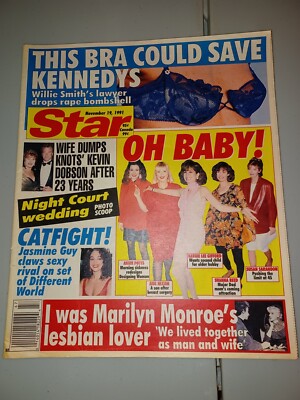 Star tabloid Nov 19 1991 Veronica Hamel, Natalie Cole, New Kids on the Block