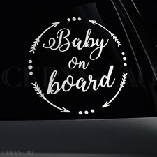 Baby On Board Stickers Reflective Car Vinyl Decal Sign Sticker Sign Child Kids