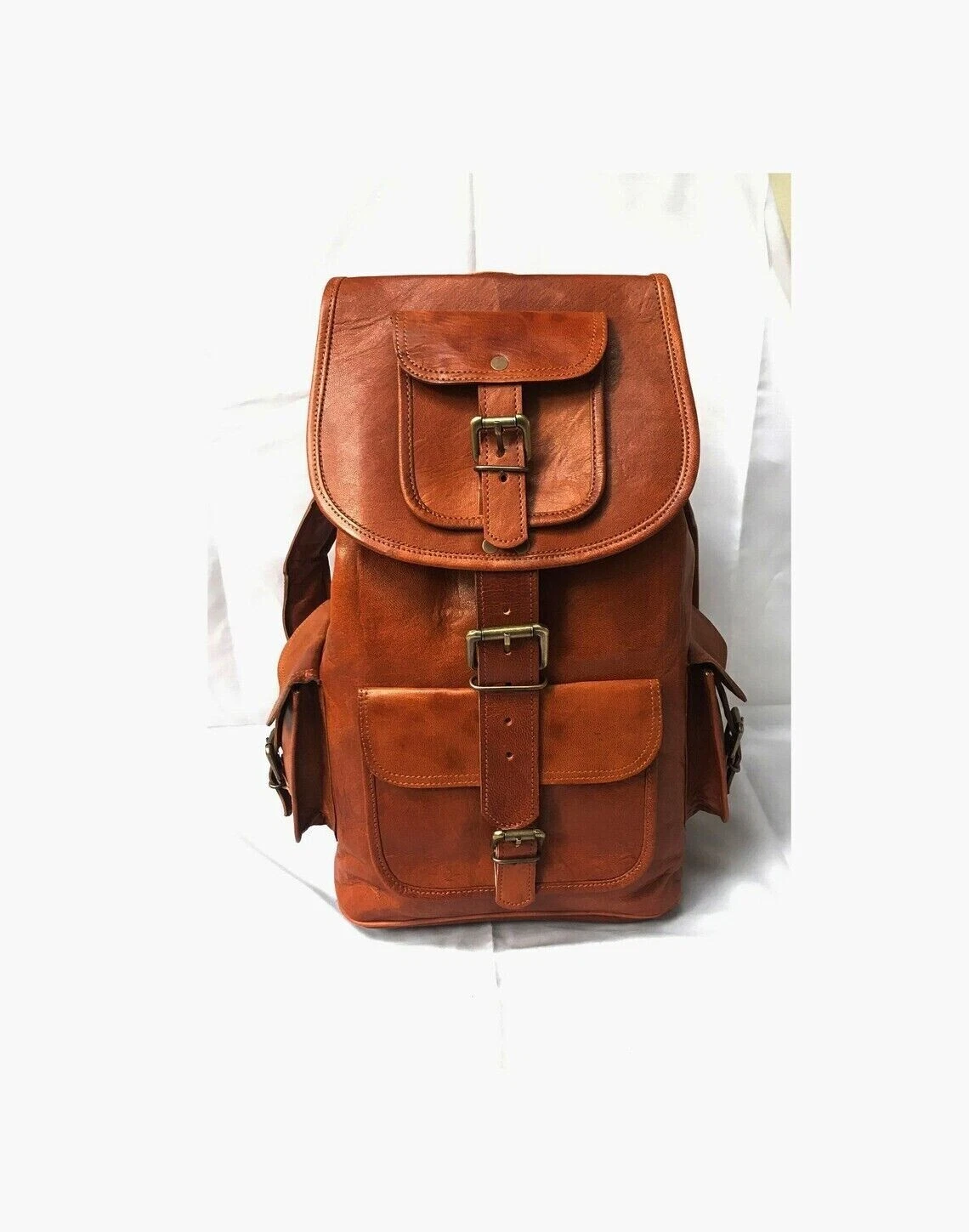 Bag Genuine Leather Rucksack New Large Vintage Travel Men's BackPack And Women's