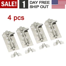 3" Long Stainless Steel Door Latch Slide Lock Barrel Bolt Door Latches Hardware