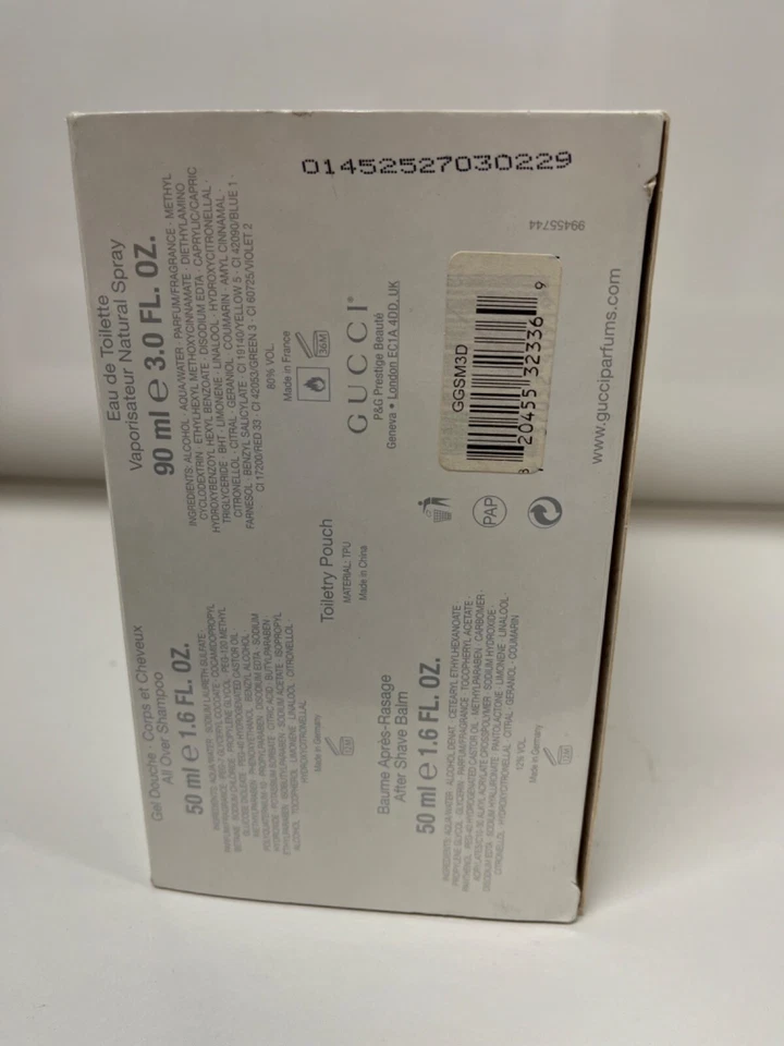 Gucci от Gucci SPORT подарочный набор для мужчин 3 унц туалетная вода, бальзам, гель, сумка. - Изображение 3 из 3