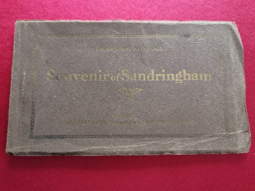 Antique Vintage book of  11 Postcards  of Sandringham Under Royal Patronage