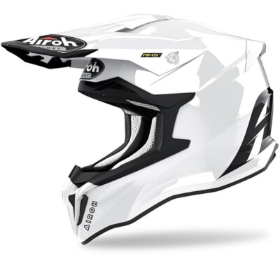 Airoh Strykker Men's And Boys' Helmet Color White Gloss Cross Enduro