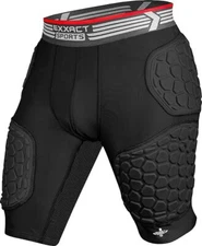 Exxact Sports Elite 5 Pad Adult Football Girdle for Men with Cup Pocket