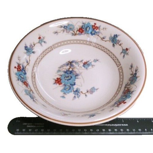 NORITAKE Large Sugar Bowl Lid 6015 Marlene Japan Blue White