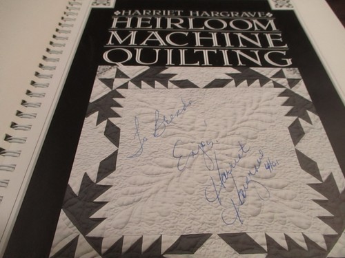 SIGNED Heirloom Machine Quilting by Harriet Hargrave Revised 3rd Ed Sewing 1995 - Picture 17 of 17