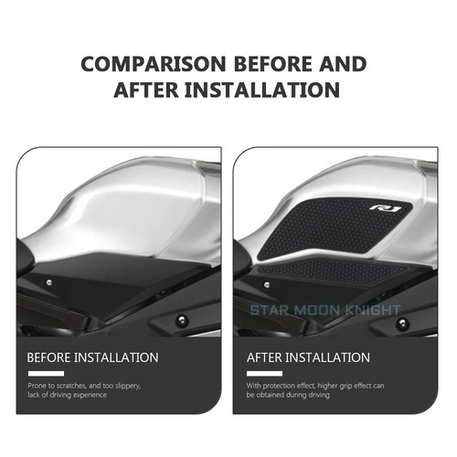 Fuel Tank Pads For Yamaha YZF R1 R1M YZFR1 2015 - 2021 Knee Grip Traction - Bild 4 von 16