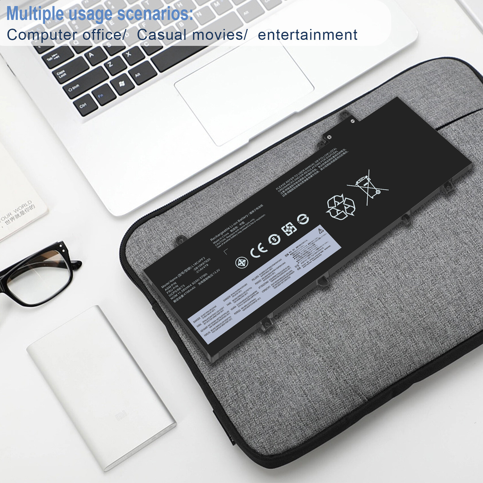 BATTREVO L17L3P71 L17M3P71 Batteria per laptop ThinkPad T480S 20L7 20L8 L17M3P72 L17S3P71 01AV478 01AV479 01AV480 SB10K97620 SB10K97621 SB10K97622 20L7CTO1WW 20L7001VPB 20L7S2450C 20L8SFK204