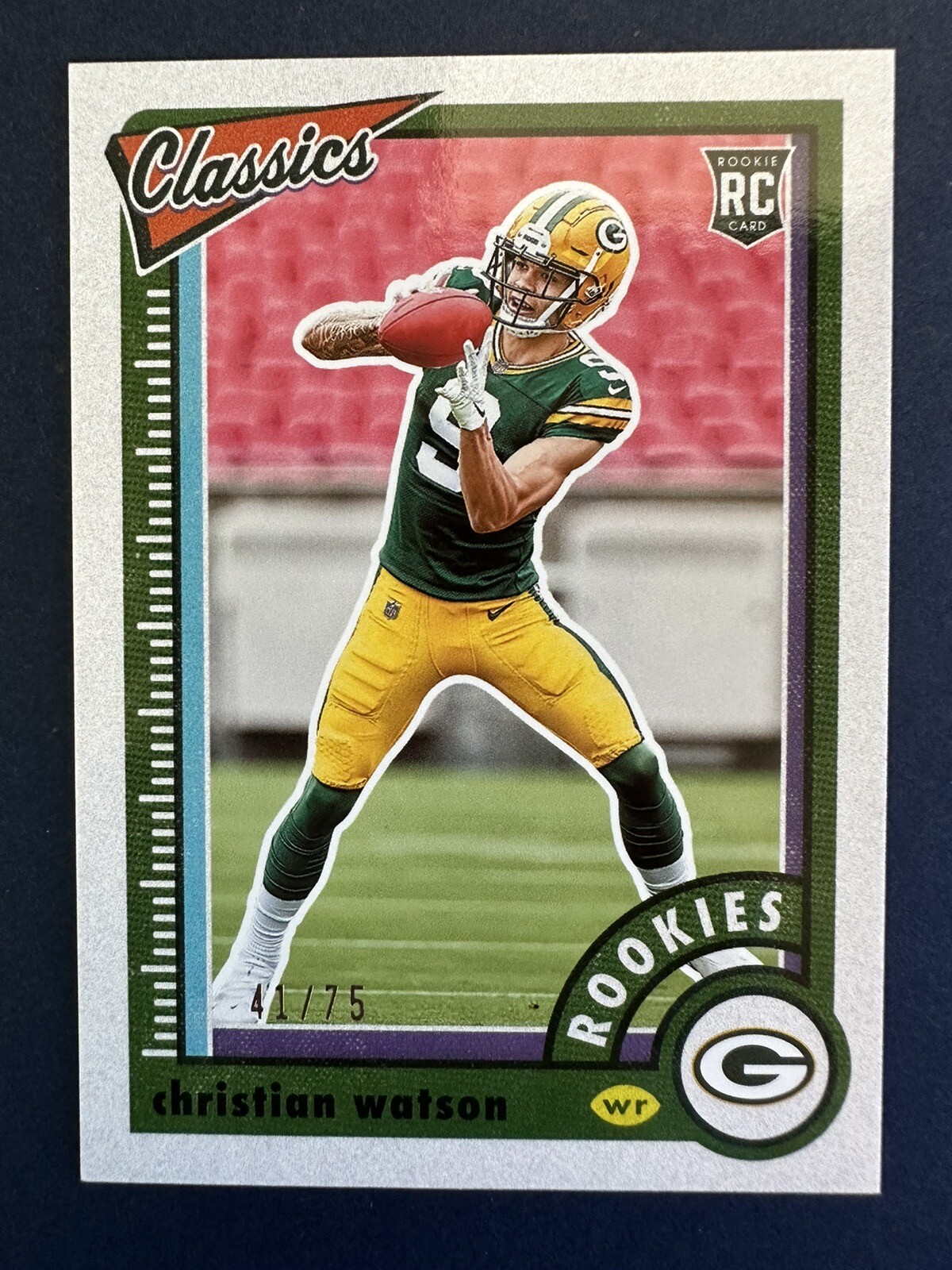 2022 Panini Classics - Rookies Christian Watson #177 Blue Back /75 (RC ...