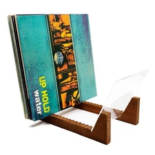 Vinyl Record Storage Holder Desktop Vinyl Stand Organizer Display Accessories...
