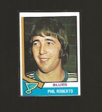 1974-75 TOPPS PHIL ROBERTO #208 EX- EX+ MID-HIGHER GRADE