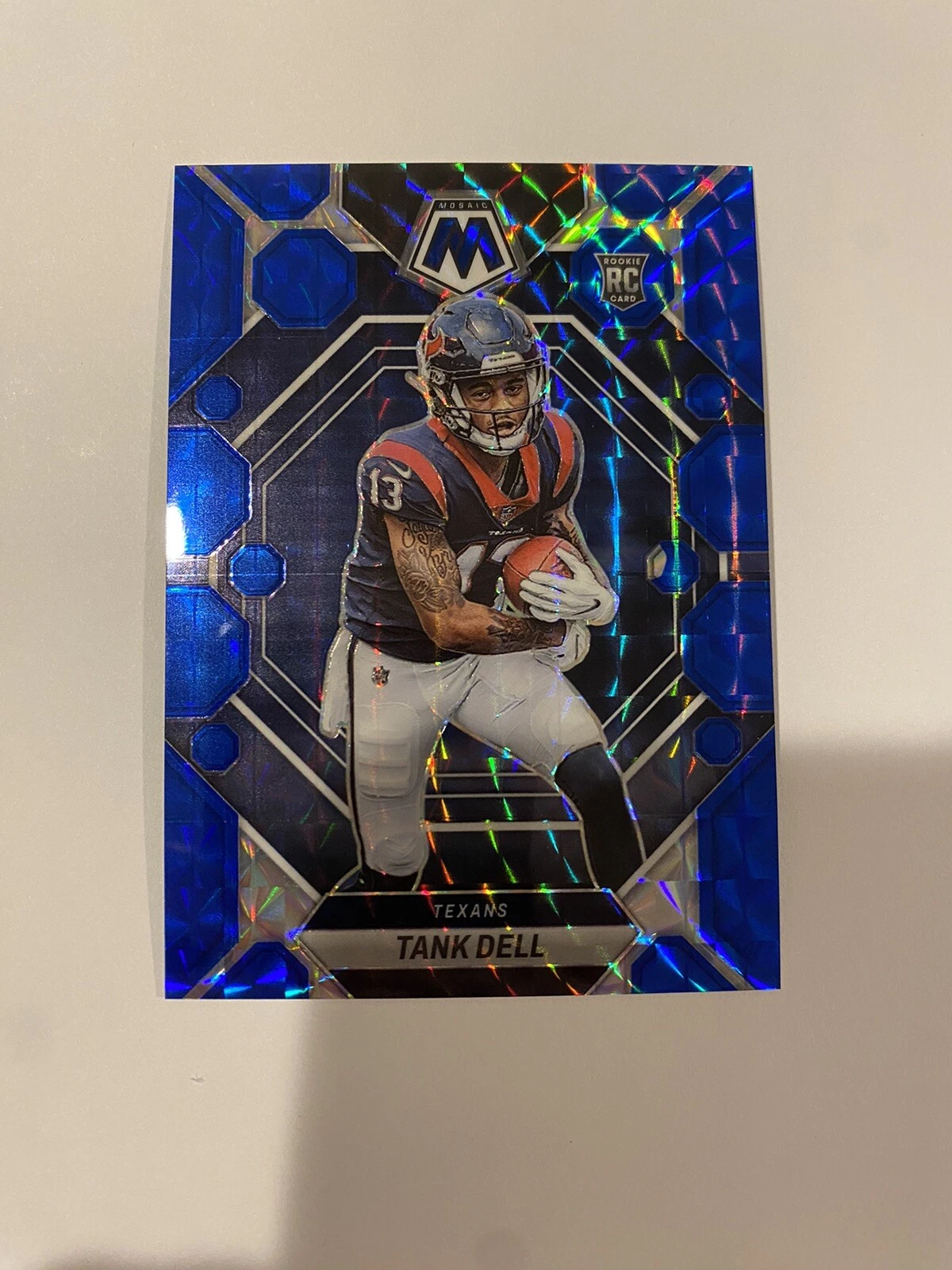 2023 Panini Mosaic Football Tank Dell /99 Blue RC Texans #352