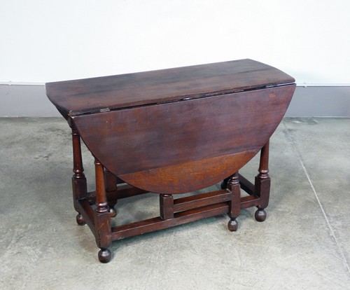 ⚜️ ANTICO TAVOLO A BANDELLE CONSOLE LEGNO MASSELLO ROVERE EPOCA 1800 CASSETTO - Foto 7 di 11