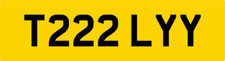 TILY PROPER OLD STYLE REG NUMBER PLATE T222 LYY TILLY TILLEY TIL TILLS TILLIE