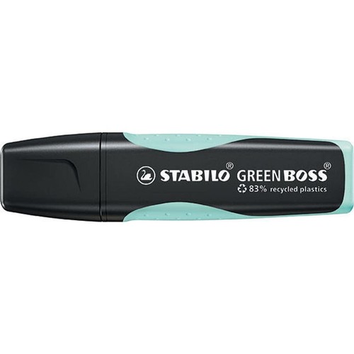 STABILO GREEN BOSS Textmarker – Nachhaltig & Nachfüllbar | 83% Recycelt | 4 Farben | Gelb