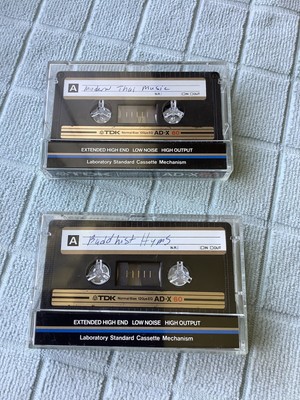 Vintage TDK  AD-X  60  TYPE I    CASSETTE TAPE  Type 1  (USED) Lot Of Two