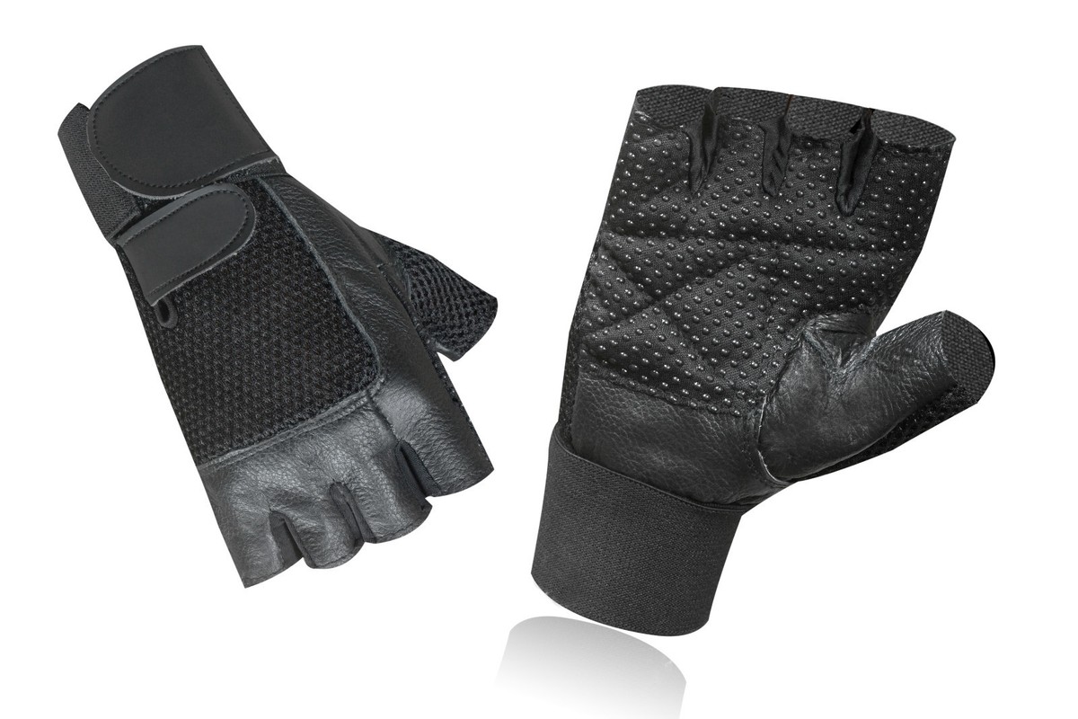 Guanti Pelle Gialli Guanti Senza Dita In Vera Pelle Gialli DHC