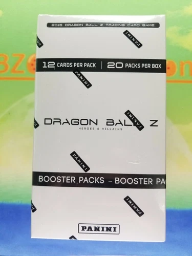 Dragon Ball Z Heroes Villains Panini TCG Game Booster Box 12 Card Pack DBZ x20