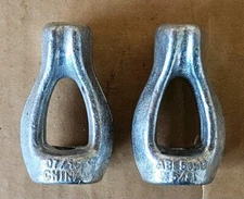 2 Pack ABI 5/8" Single Forged Thimble Eye Nuts 5050