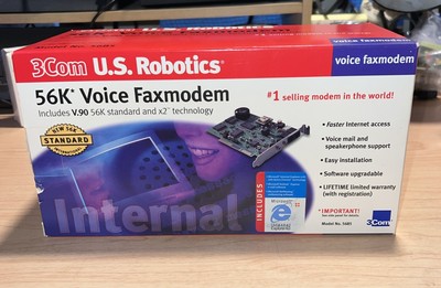3COM U S ROBOTICS 56K VOICE FAX MODEM 5685 NEW OPEN BOX