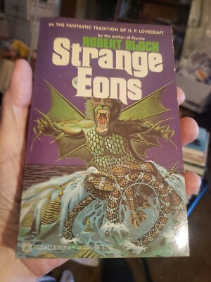 Unread Horror Robert Bloch Strange Eons 1st Edition Paperback 1979 Pinnacle 
