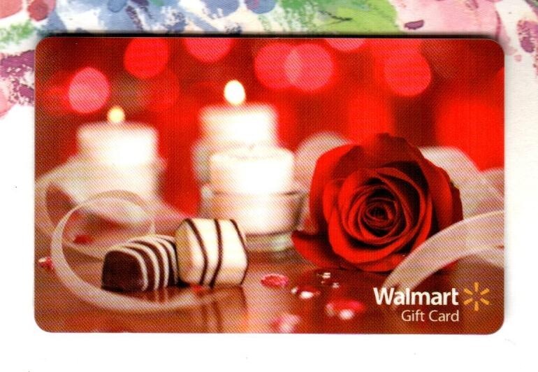 WALMART Valentine's Day, Chocolates, Candles and Rose ( 2011 ) Gift Card ( $0 )