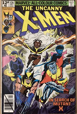 Uncanny X-Men #126 October 1979 Mutant X Revealed As Proteus Nice Key   Pence