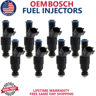 x8 BOSCH GENUINE Fuel Injectors For 2001, 2002, 2003 Oldsmobile Aurora 4.0L V8