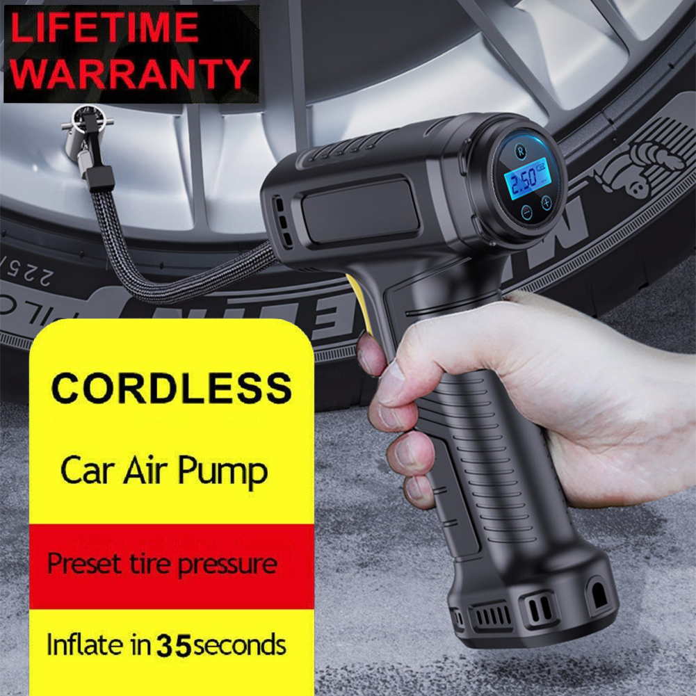 Cordless 12V Electric Car Tyre Inflator Pump Portable Tire Air