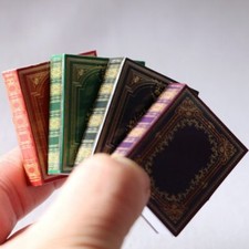 4PC 1/6 Scale Dollhouse Miniatures Accessories Classical Flip Book Bookcase