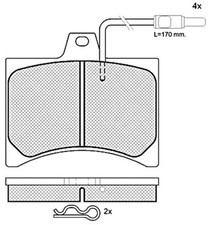 Plaquette de frein Citroen VISA