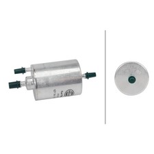 Kraftstofffilter Leitungsfilter Ø 74 mm HELLA passend für u.a. AUDI A6