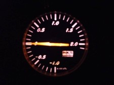 Hks Mechanical Boost Gauge 60mm Black Turbo Meter Illumination Tested Working Hks Mechanical Boost Gauge 60mm Black Turbo Meter Illumination Tested Working