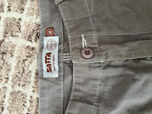 Satta Carpenter Pants Mens M Fit Large Beige Canvas Regular Straight Pockets image 4