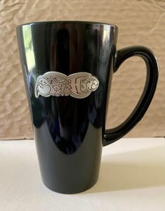 STEVE HOWE 1996 YES ASIA GUITARIST MUG CERAMIC COFFEE CUP PEWTER LOGO MWARE RARE