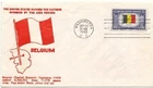 USA 1943 FDC - WWII Overrun Countries: Belgium, Crosby Cachet - Sc #914