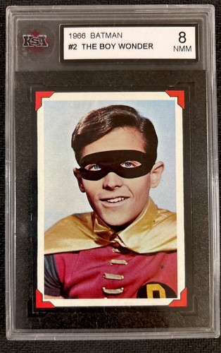 1966 Topps Batman Riddler Back #2 The Boy Wonder — KSA 8