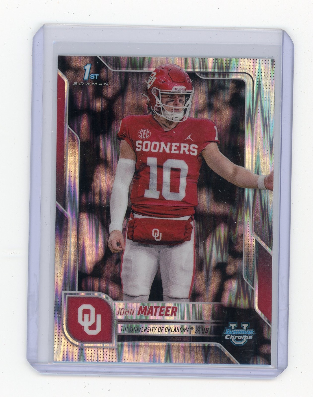 2025 Bowman Chrome U JOHN MATEER 1st Bowman Stealth Refractor #1