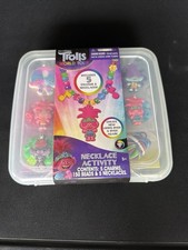 Trolls World Tour Necklace Activity Kit 5 Charms 150 Beads NO HANDLE Sealed