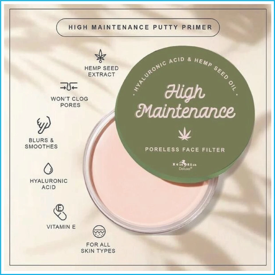 Imprimación de masilla Italia Deluxe de alto mantenimiento - base de semillas de cáñamo y ácido hialurónico Foto 2 de 4