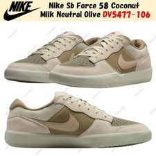 Nike Sb Force 58 Coconut Milk Neutral Olive DV5477-106 Men's Size