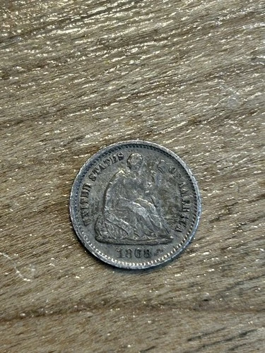 1868S Seated Liberty Half Dime VF