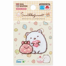 Iroha ism Sumikko Gurashi Patch Shirokuma Furoshiki Width 4cm x Height 3.5cm SU3