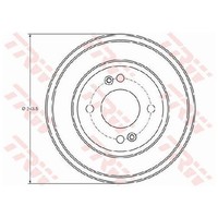 2X Bremstrommel Hinten FüR Hyundai Getz TB 1.5 1.6 02 Bis 10 TRW G4EE G4HG